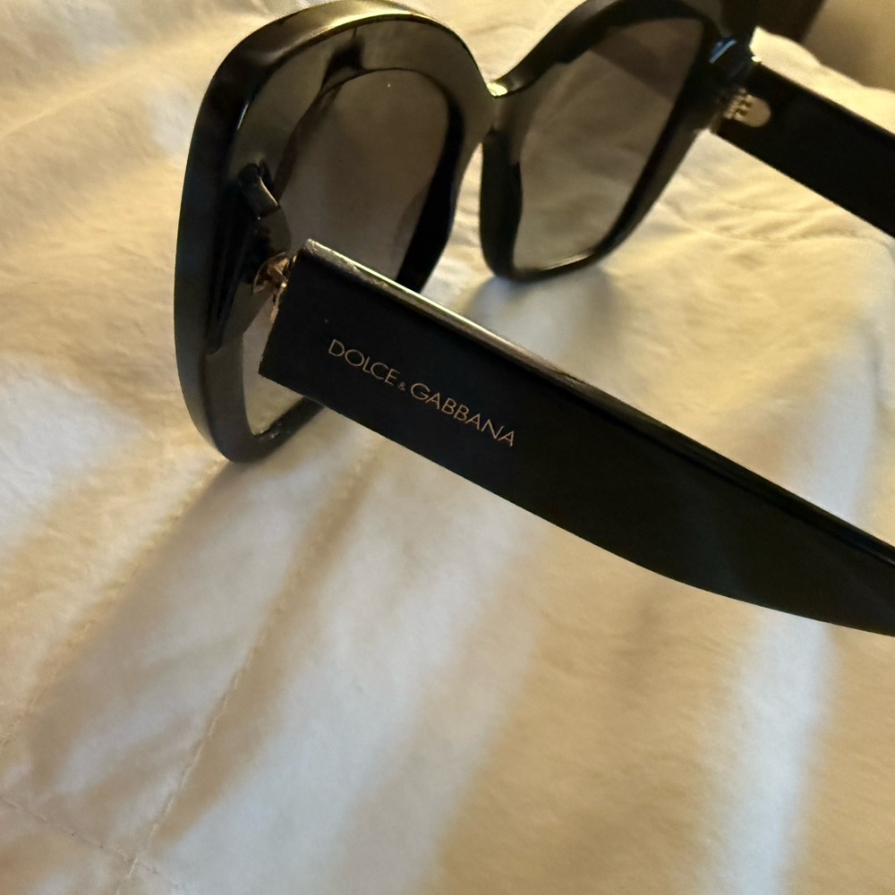 Dolce & Gabbana Glossy Black Sunglasses